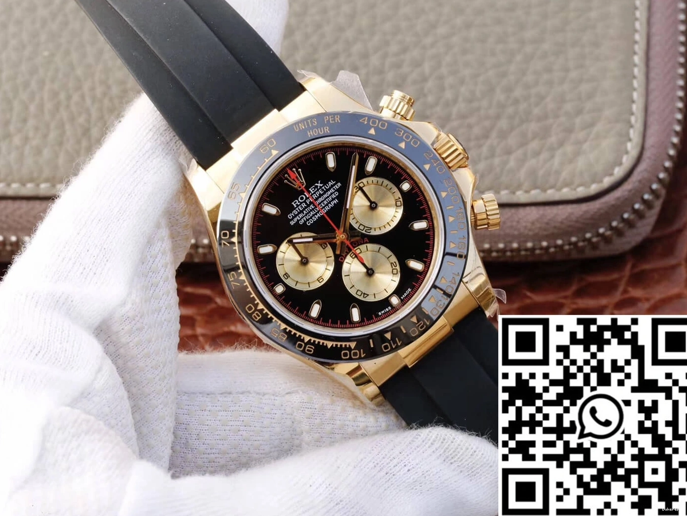 JH Black Rolex Dial Factory Daytona M116518ln-0047 Cosmograph 0506
